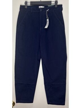Alpine Design Women’s Barrel Pants Deep Navy High Rise Cropped Size 10 NWT